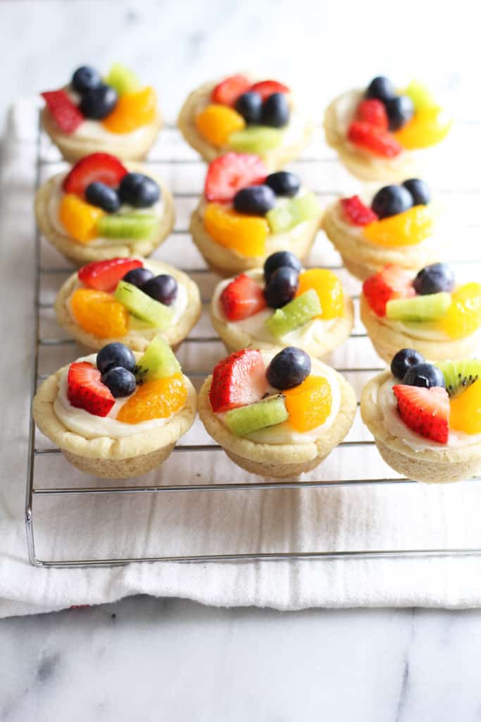 Mini Sugar Cookie Fruit Tarts