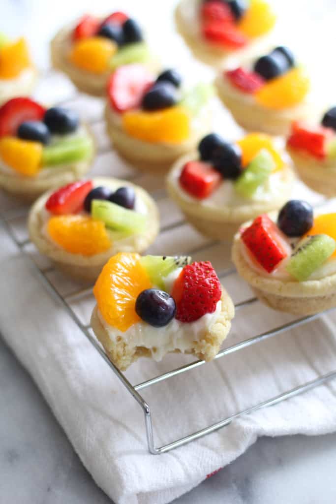Mini Sugar Cookie Fruit Tarts