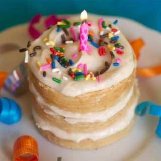 Mini Tin Can Birthday Cake - The Baker Chick
