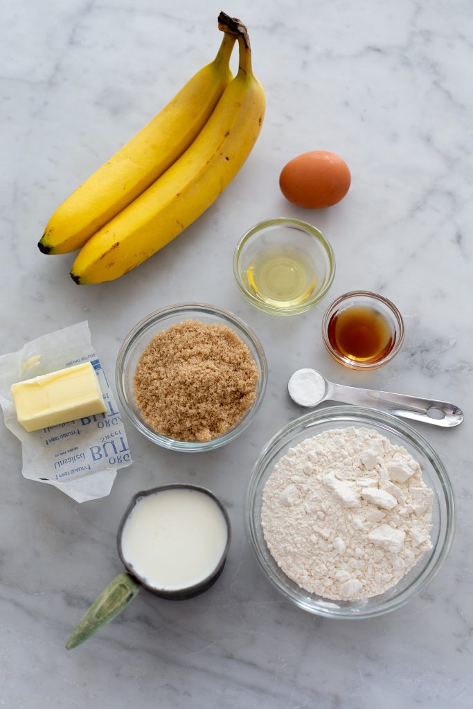 Bananas Foster Pancakes- Ingredients