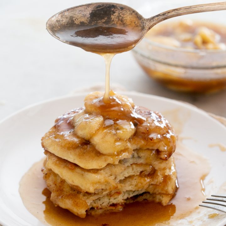 Bananas Foster Pancakes