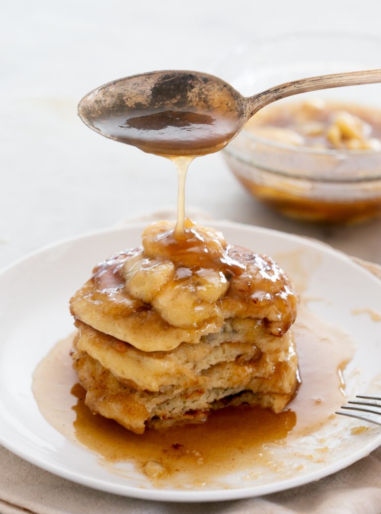 Bananas Foster Pancakes