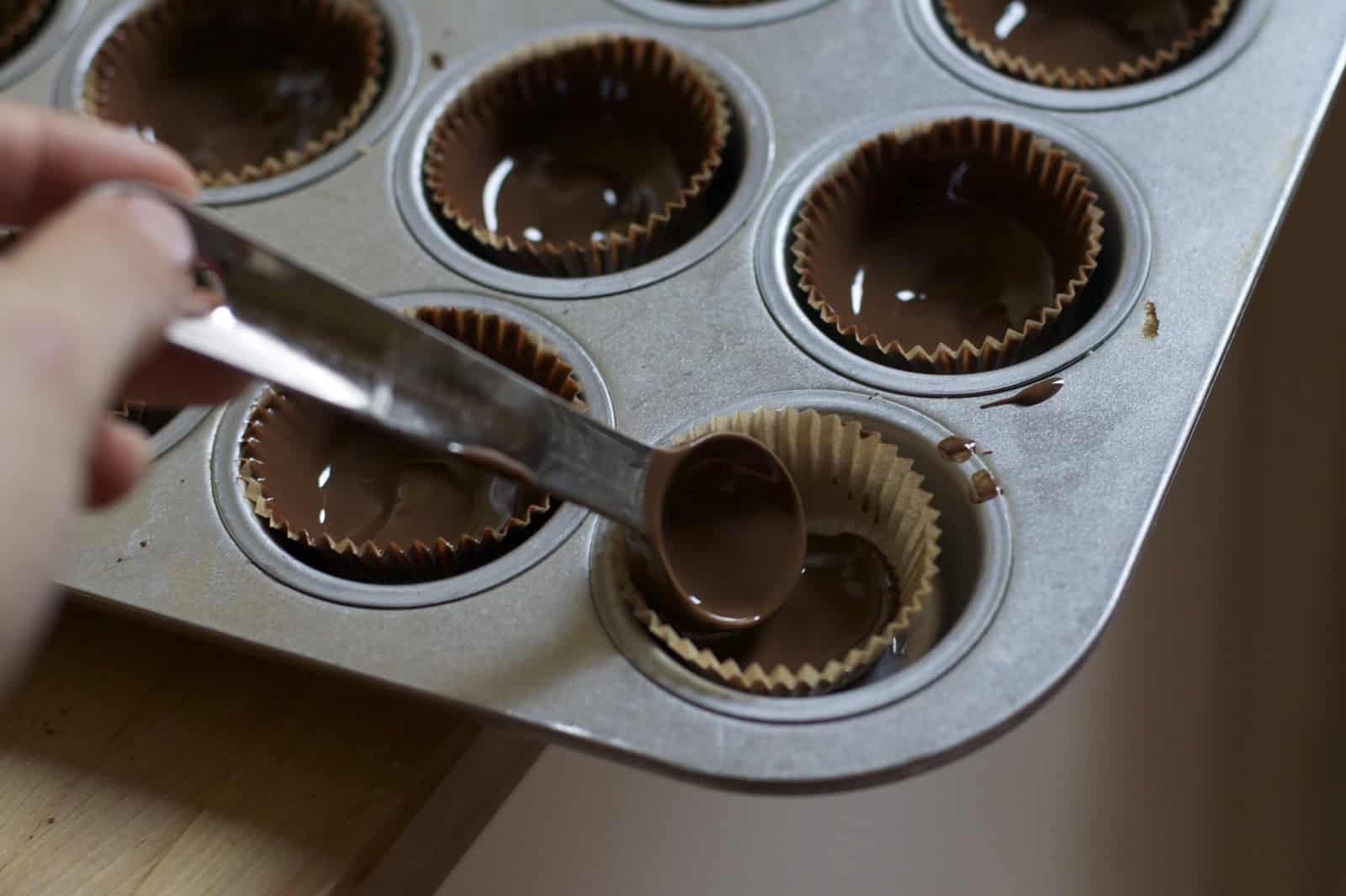 Salted Caramel Peanut Butter Cups - The Baker Chick