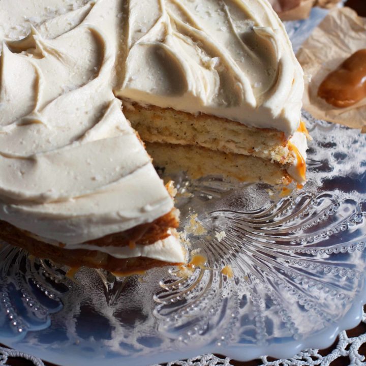 Caramel Apple Layer Cake | The Domestic Rebel