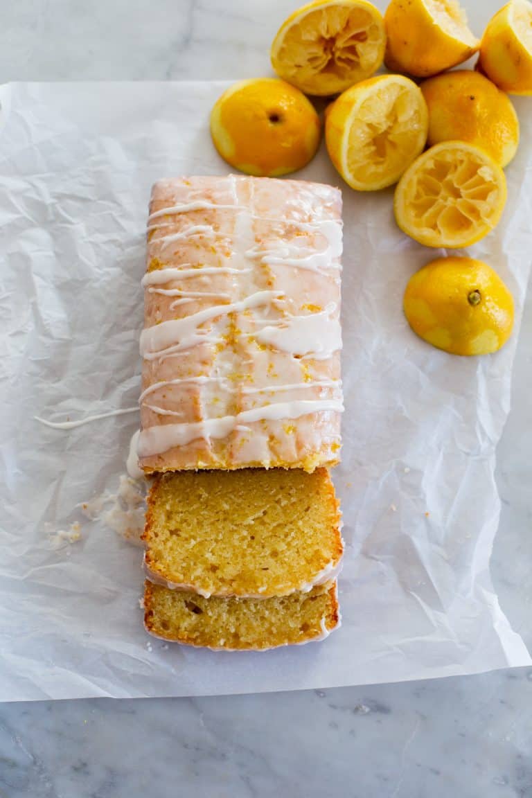 Lemon Greek Yogurt Pound Cake - The Baker Chick