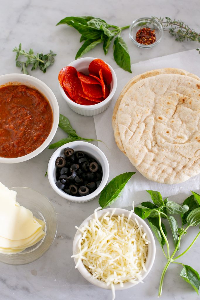 Pita Pizza Ingredients