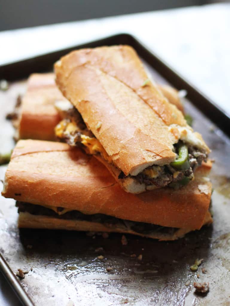 Lazy Girl's Philly Cheesesteak