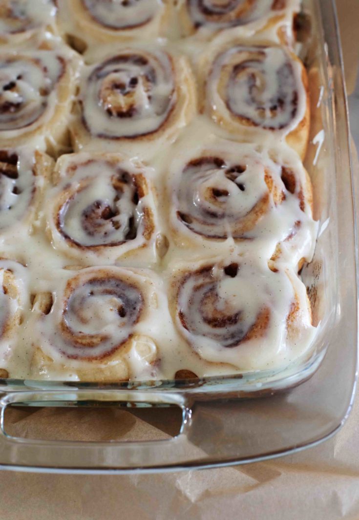 90-minute Brown Butter Cinnamon Rolls - The Baker Chick