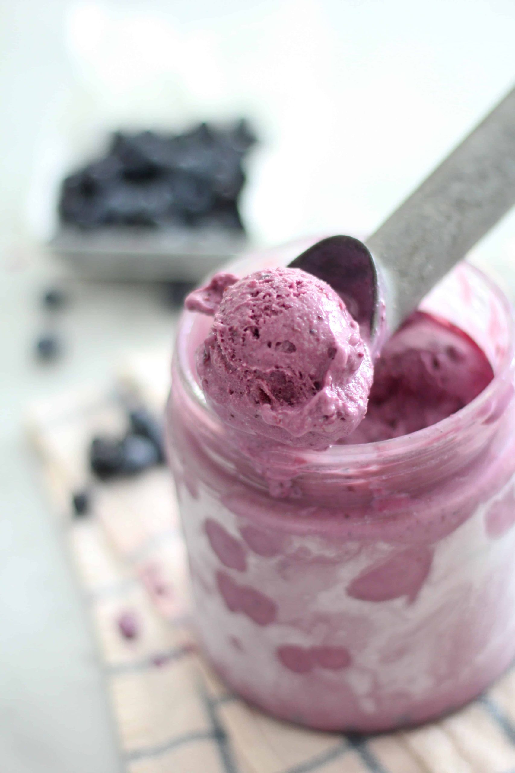 Blueberry-Swirl Buttermilk Ice Cream