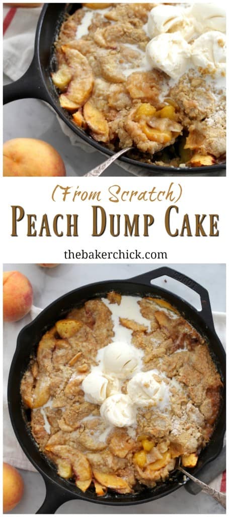 Peach Dump Cake (From Scratch!)