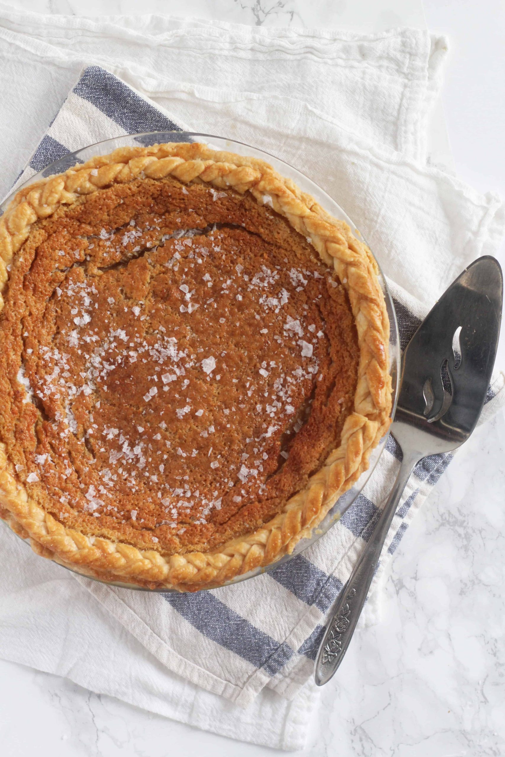 Salted Maple Chess Pie - The Baker Chick