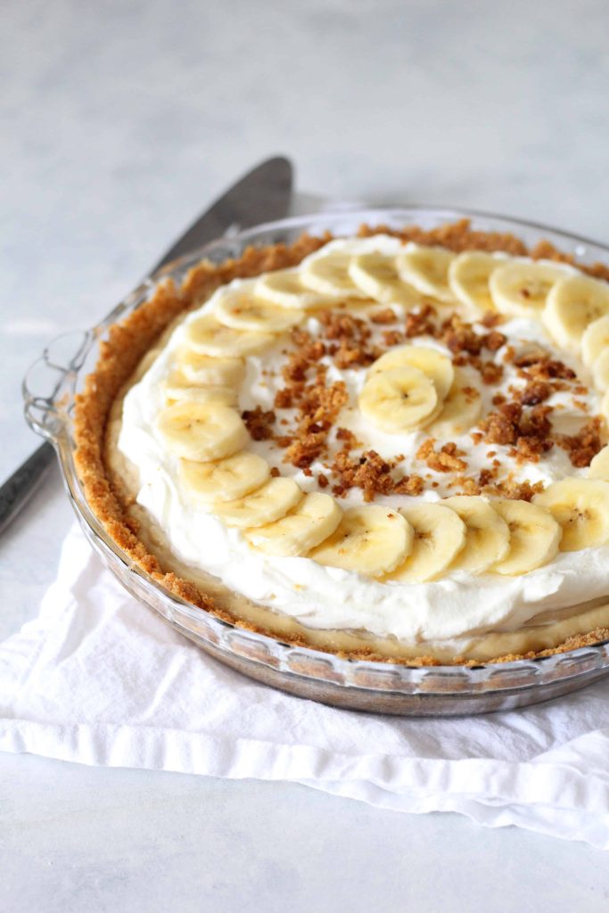 Banana Cream Pie with Graham Cracker Crust