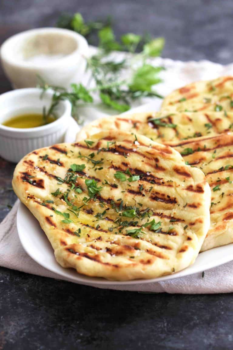 Easy Grilled Flatbread - The Baker Chick