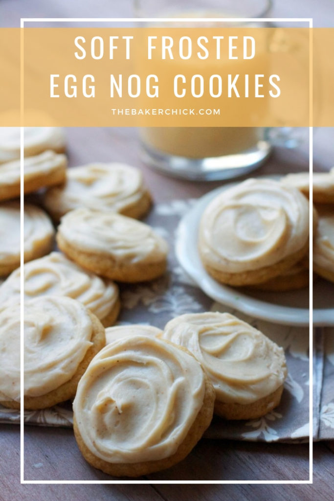 Soft Frosted Eggnog Cookies The Baker Chick
