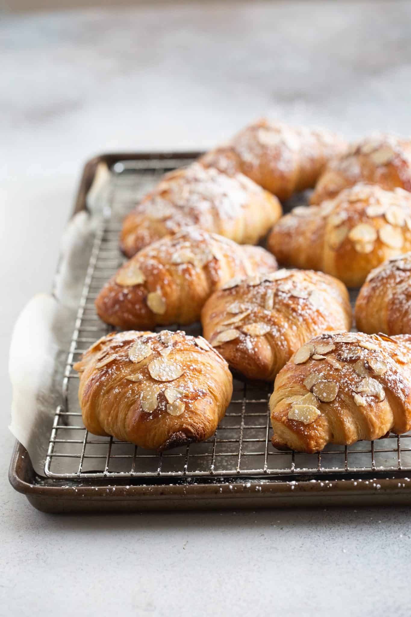 Homemade Almond Croissants - The Baker Chick