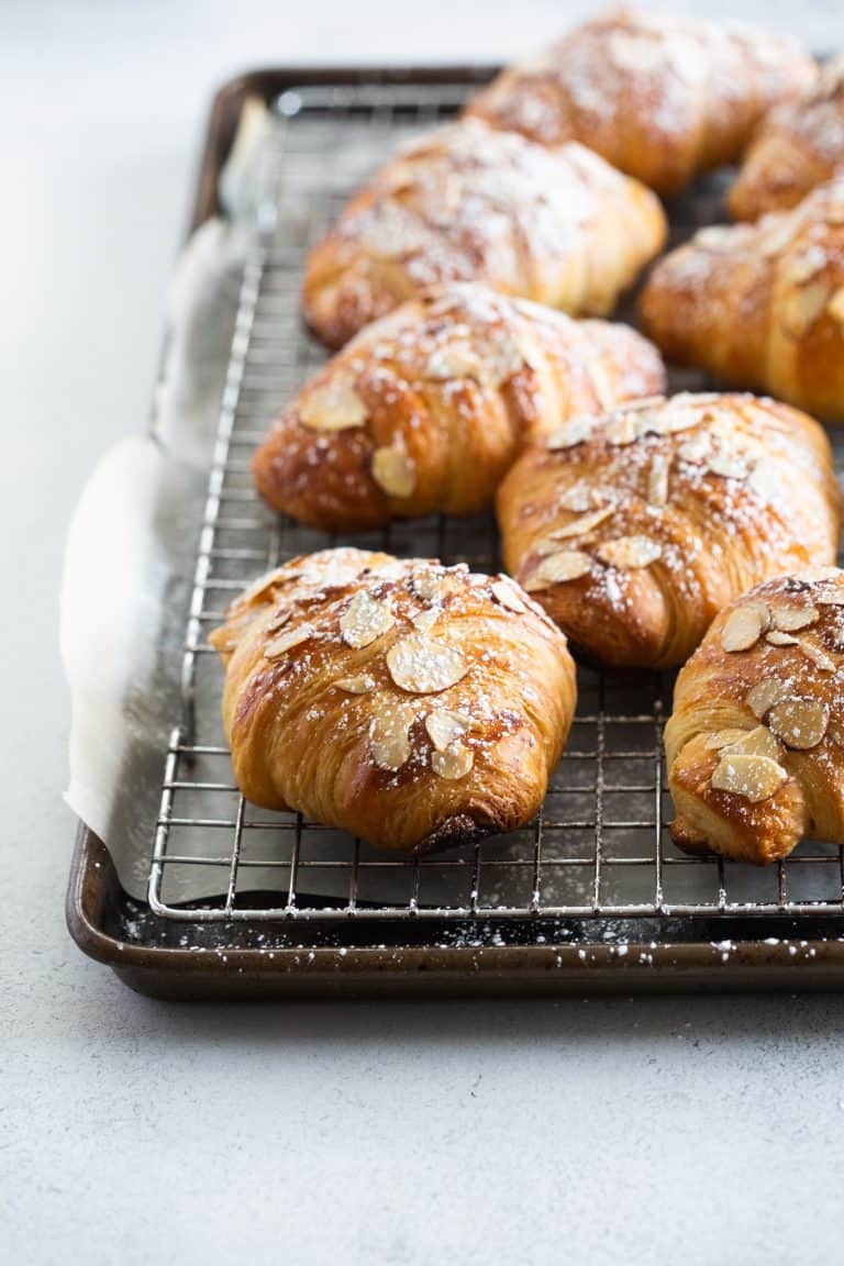 Homemade Almond Croissants - The Baker Chick