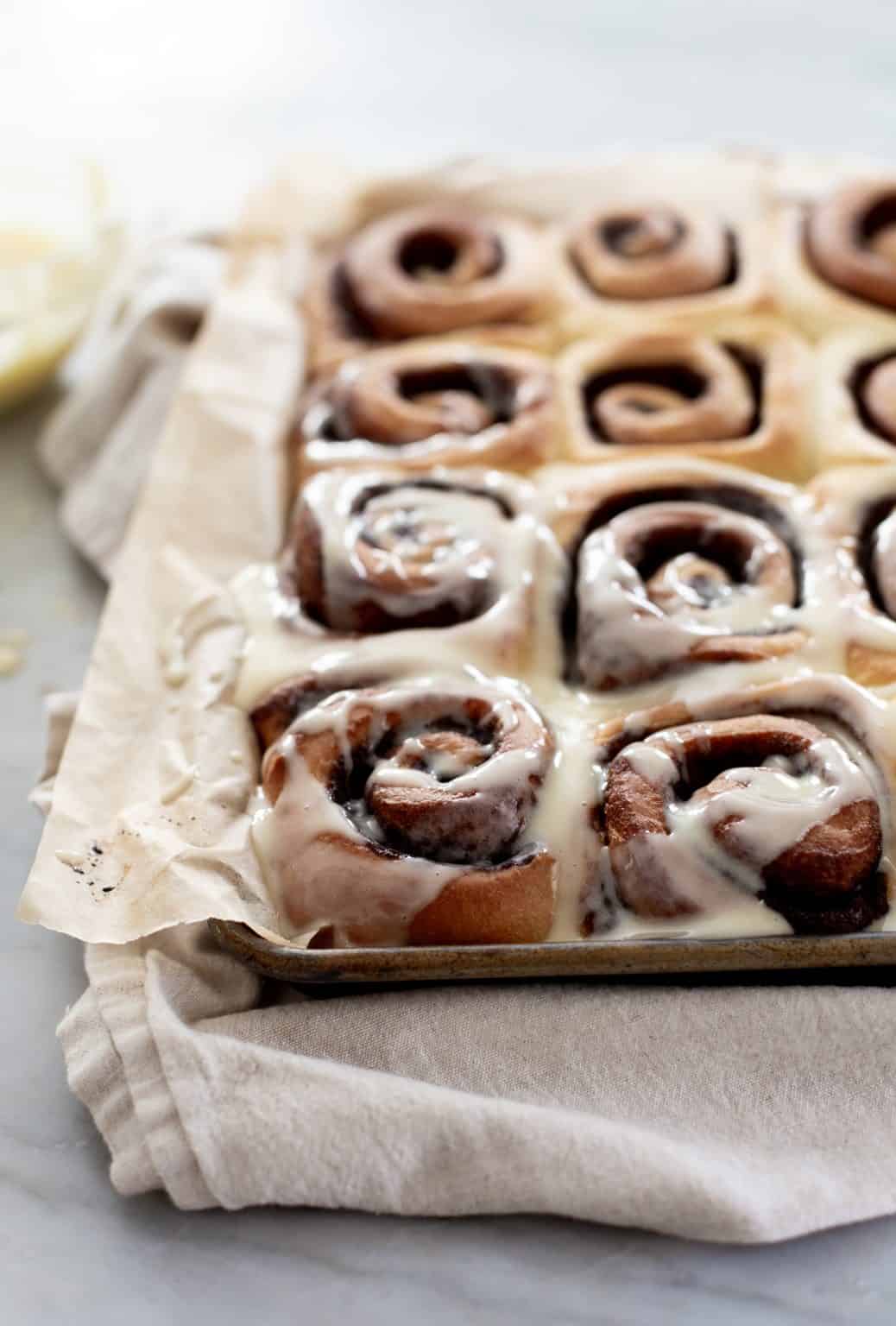 Brioche Cinnamon Rolls - The Baker Chick