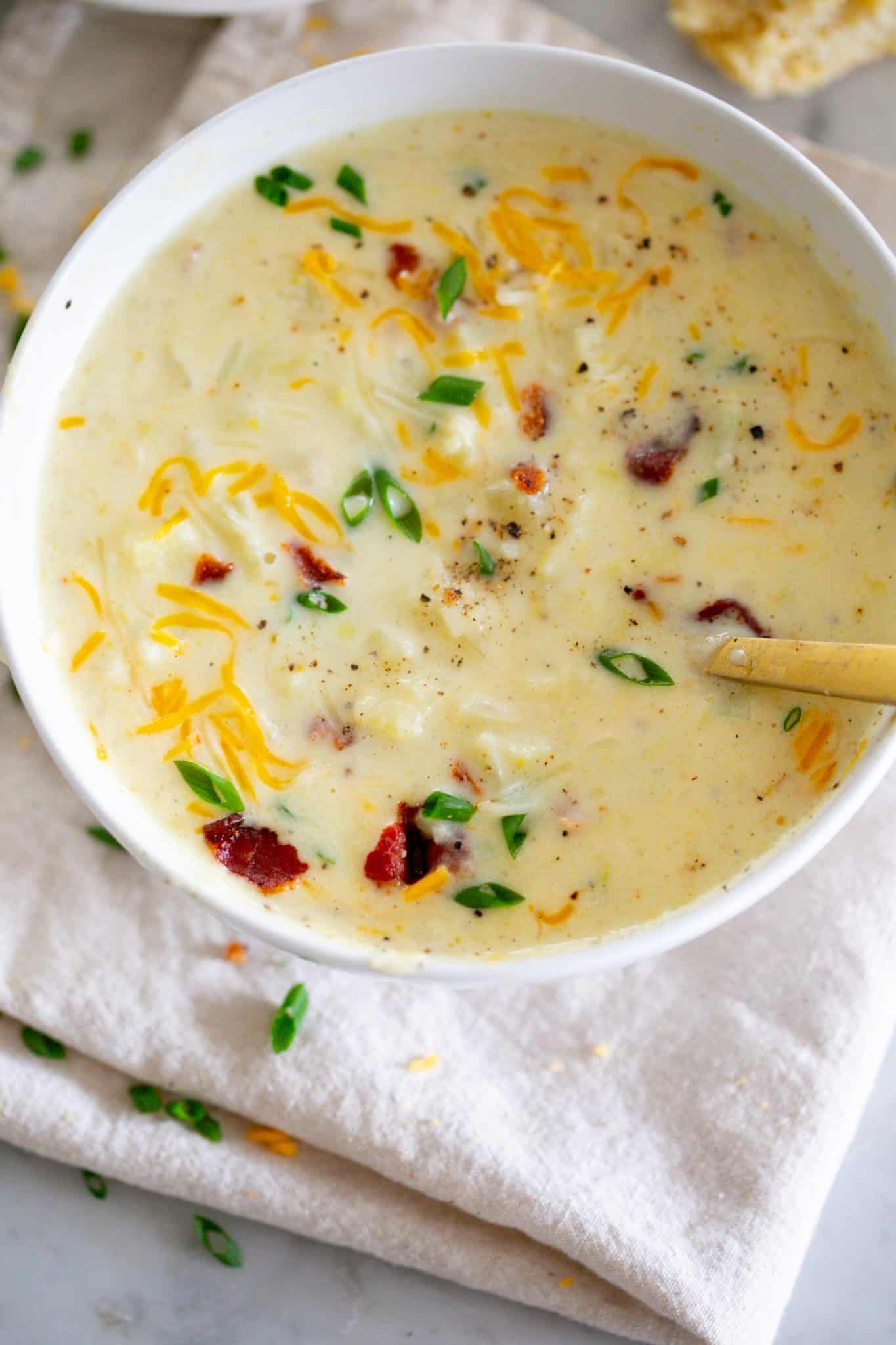 Easy Potato Soup - The Baker Chick