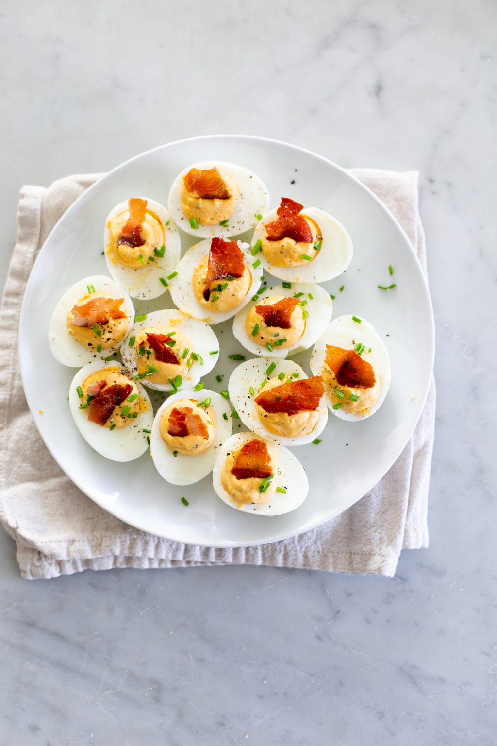 Truffle Deviled Eggs The Baker Chick 8312