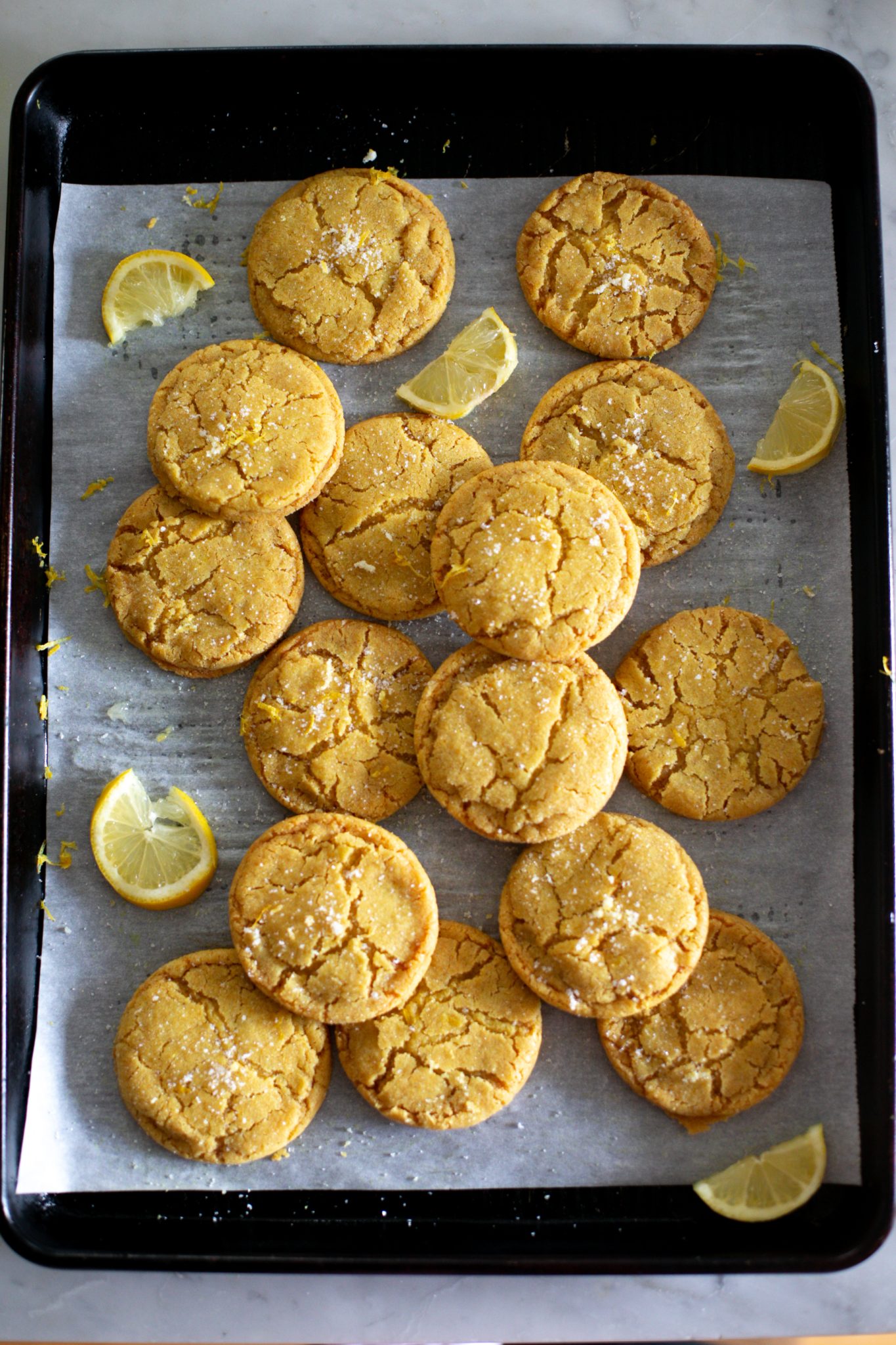 Chewy Lemon Cookies - The Baker Chick