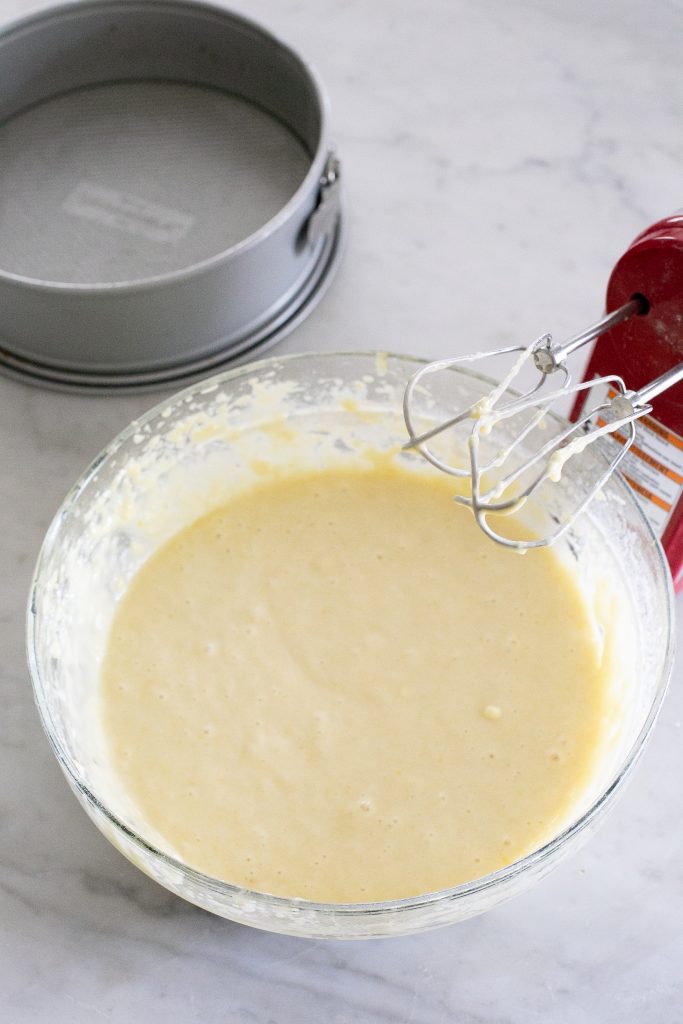 Lemon Olive Oil Cake batter