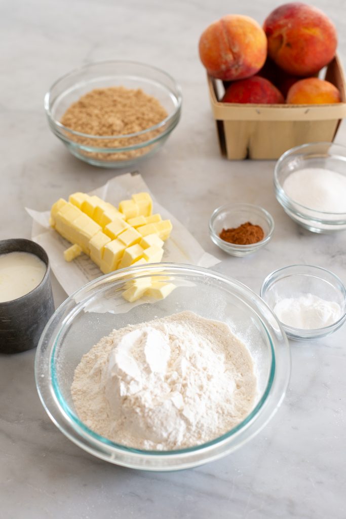 Skillet Peach Cobbler Ingredients