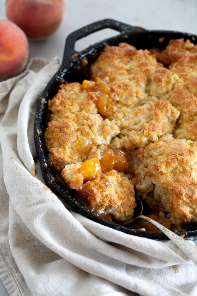 Skillet Peach Cobbler