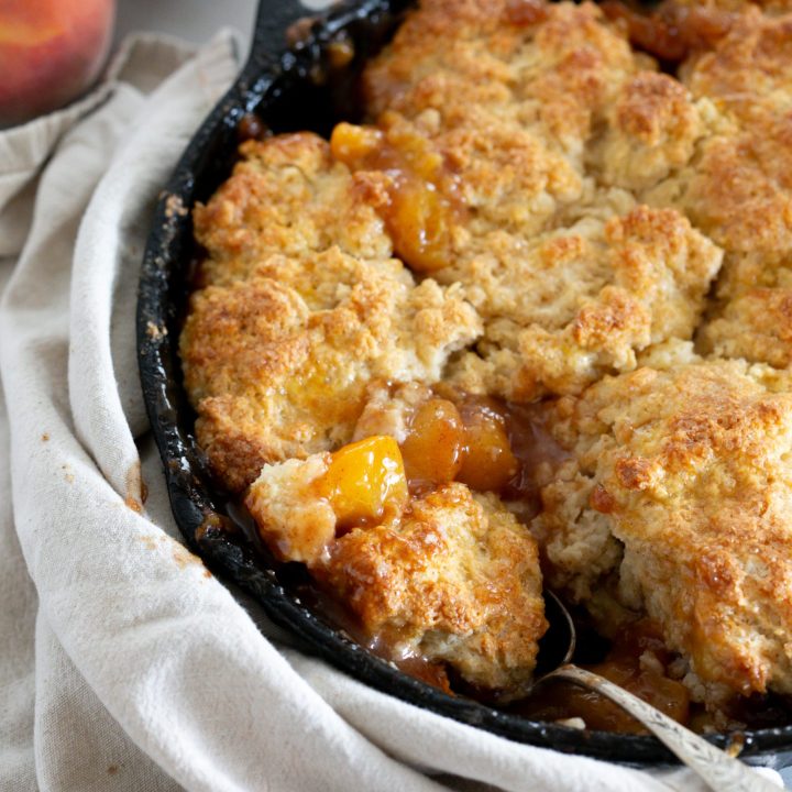 Skillet Peach Cobbler