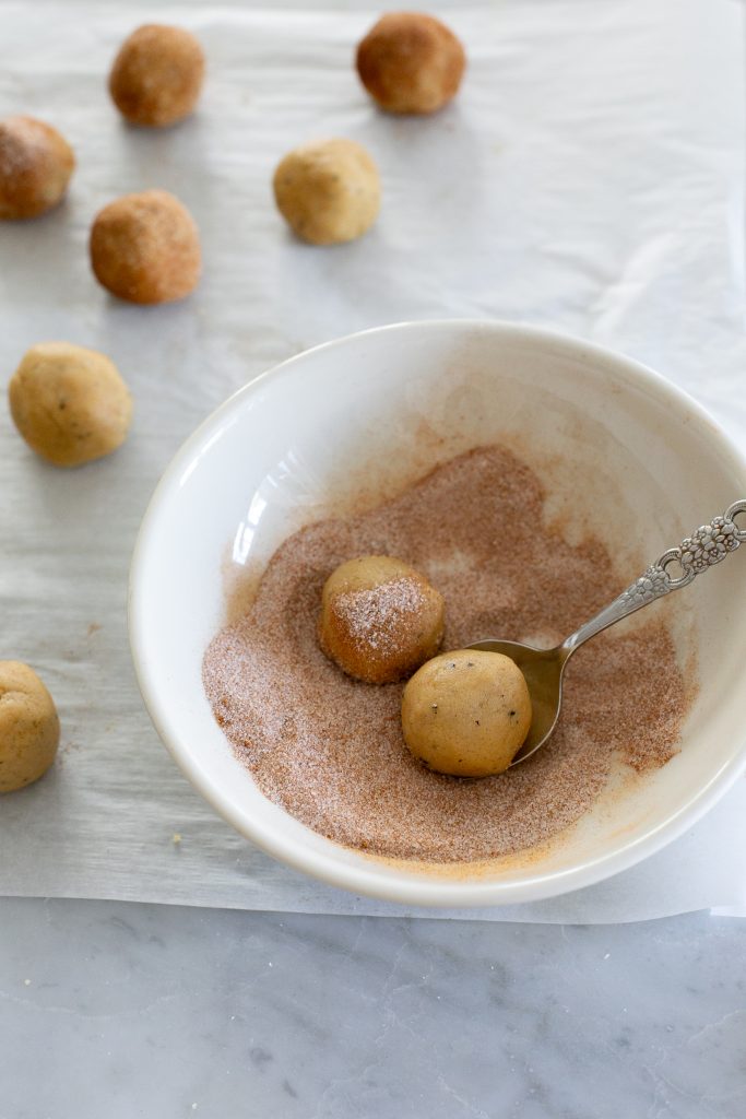 Browned Butter Snickerdoodles dough