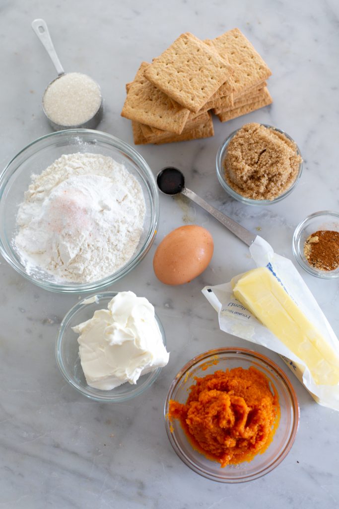 Pumpkin Cheesecake Cookies- Ingredients