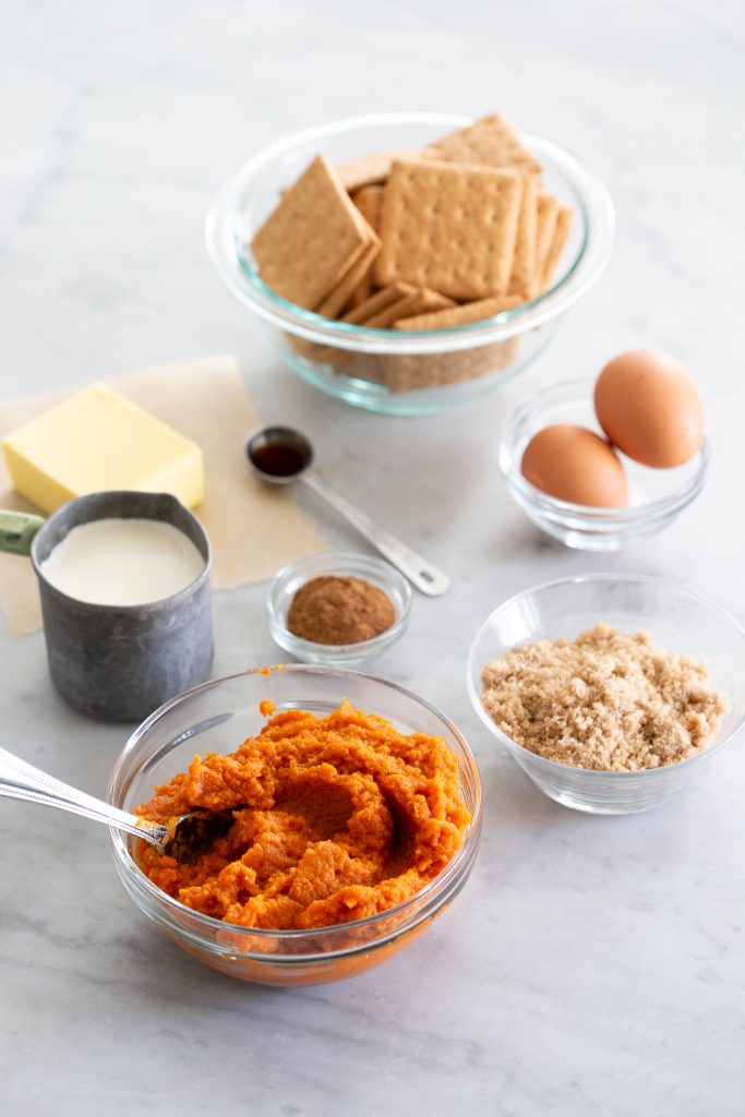 Pumpkin Pie with Graham Cracker Crust- Ingredients