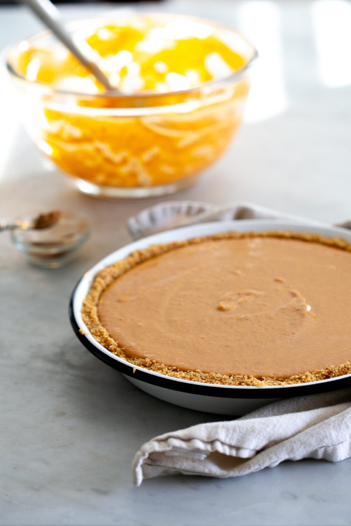 Pumpkin Pie with Graham Cracker Crust