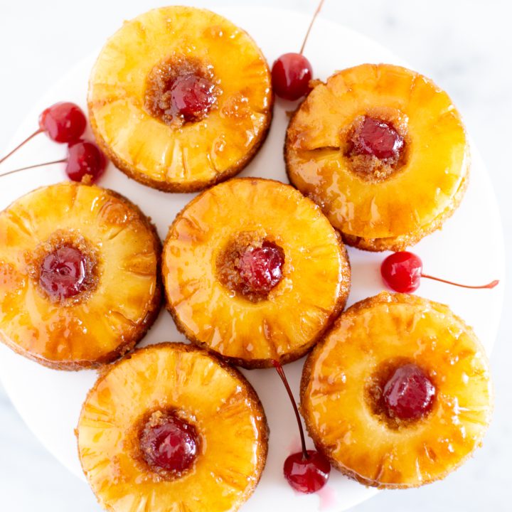 Mini Pineapple Upside Down Cakes